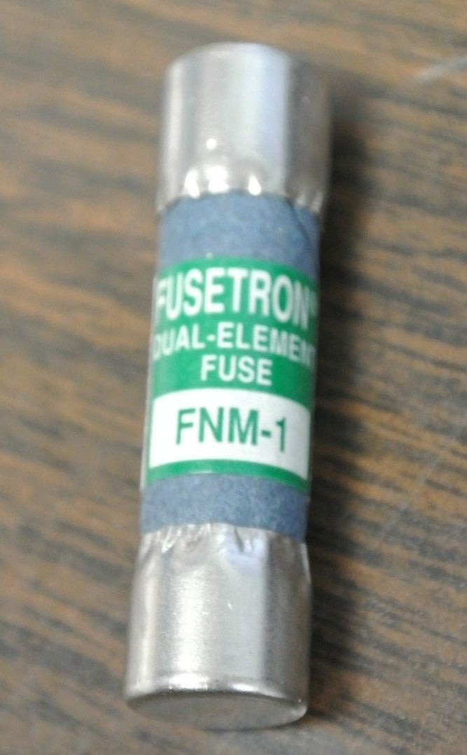 LOT of 2 / BUSS FNM-1 FUSETRON FUSES / 1A / 250V / NEW SURPLUS1