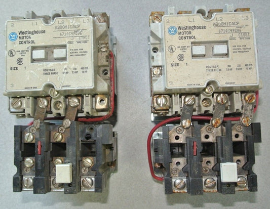 WESTINGHOUSE A200M1CACP / 6710C49G06 SIZE 1 STARTER 110/120V COIL + BA13A LOT/20