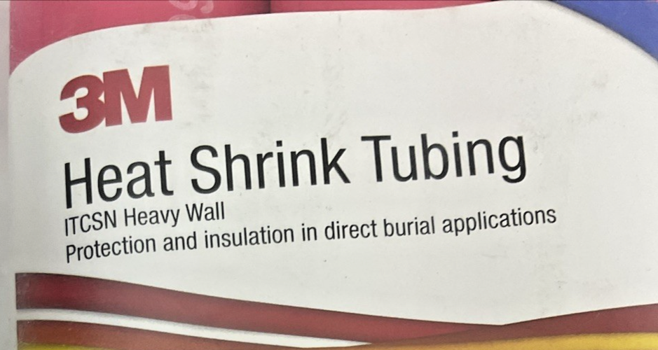 3M HEAT SHRINKING TUBING 2-4/0AWG 9IN 1.1"EXP.-0.37REC.  RED 3PACK3
