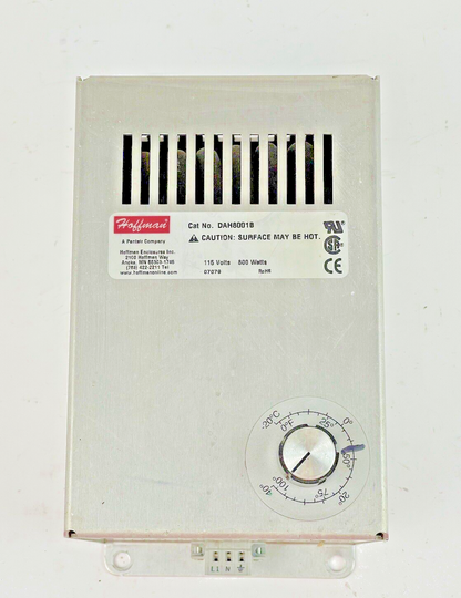 HOFFMAN - DAH8001B - FAN FORCED ENCLOSURE HEATER - 115 V, 800 WATTS, 0° to 100°F1