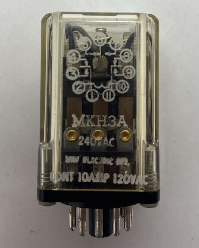 LINE ELECTRIC MKH3A RELAY 10A 120VAC COIL 240VAC0