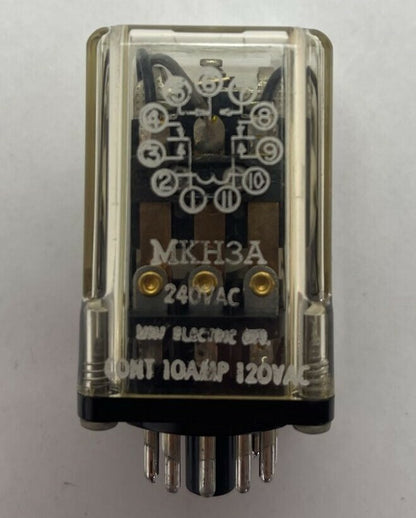 LINE ELECTRIC MKH3A RELAY 10A 120VAC COIL 240VAC0