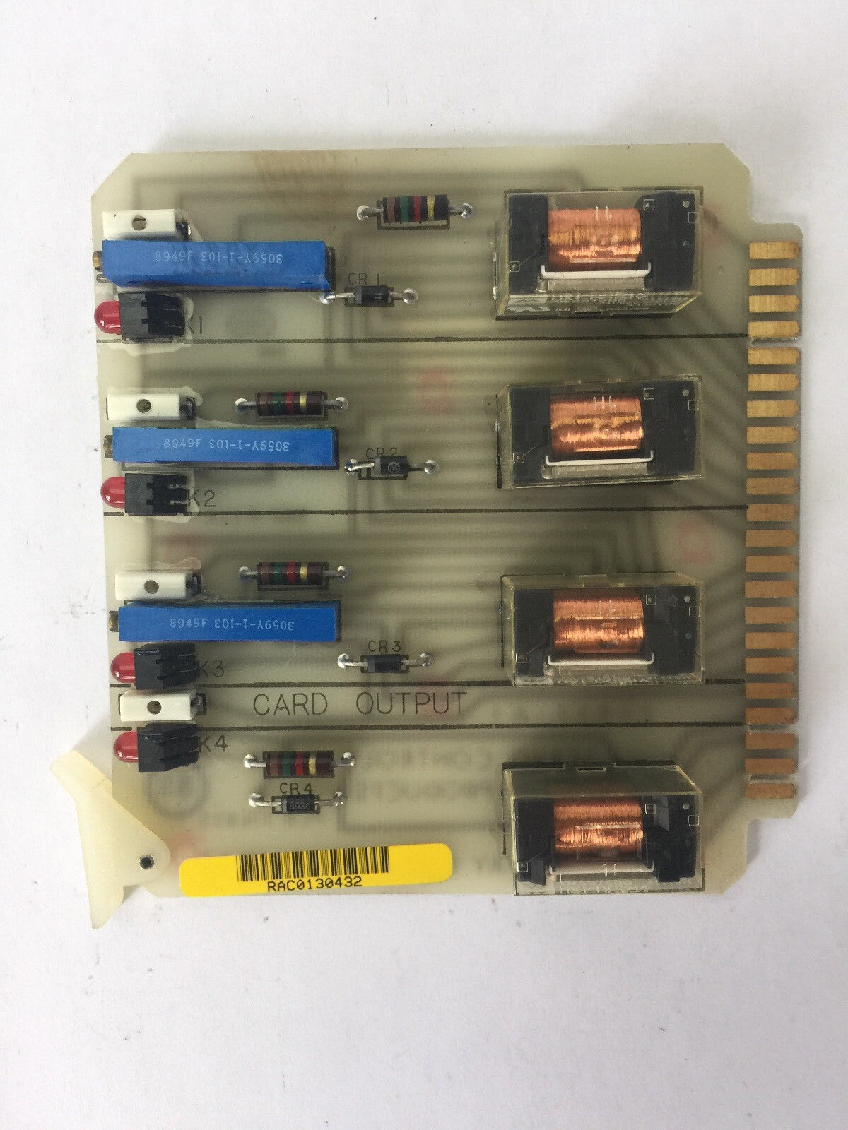 SERVO CONTROL PRODUCTS PRESET & RELAY CARD L404553 RAC01304320