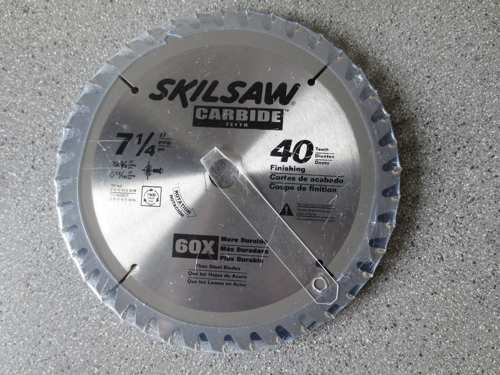 SKILSAW 75740 CIRCULAR SAW BLADE 7-1/4" 40T FINISHING - NEW SURPLUS0