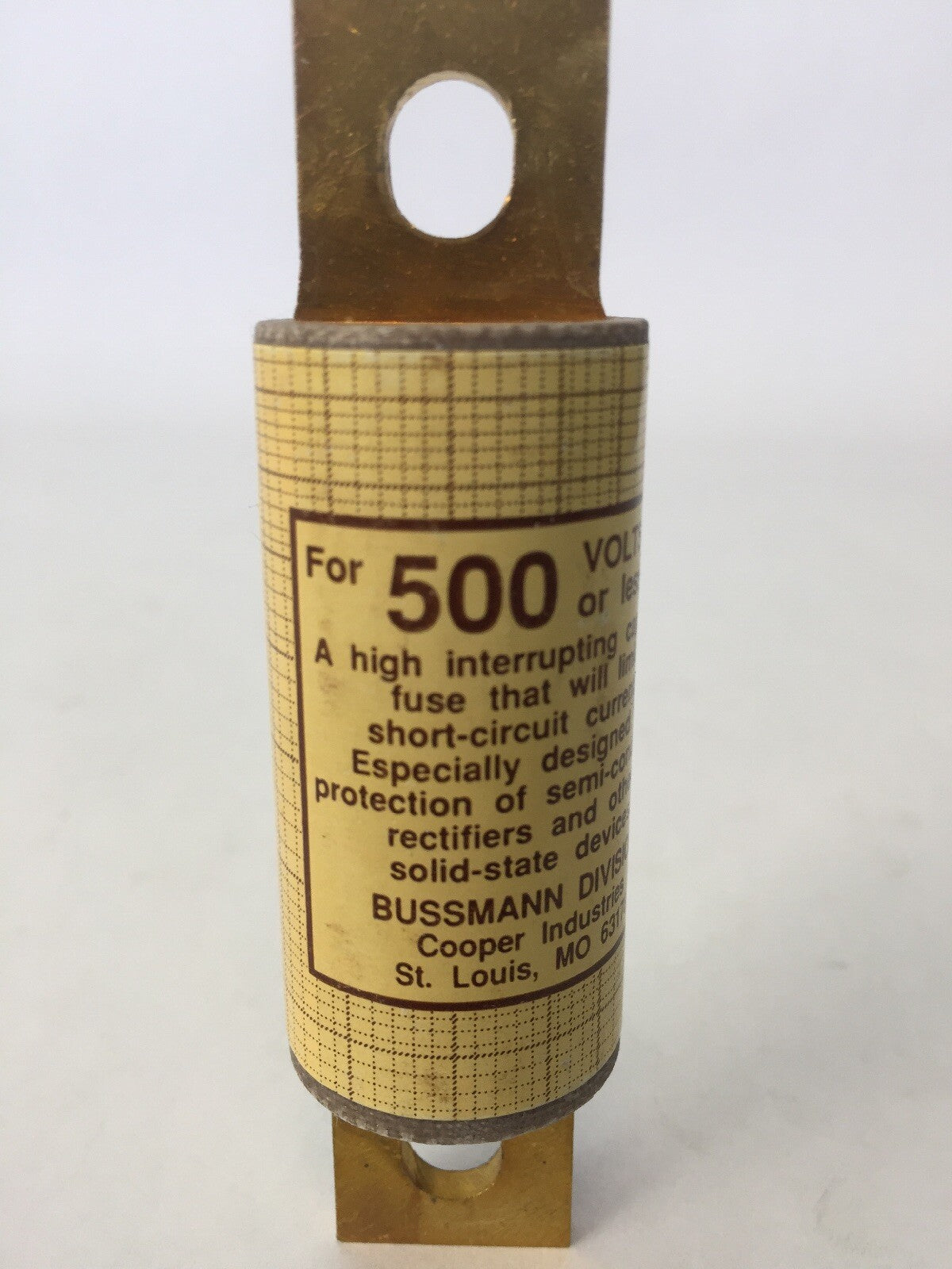 TRON BUSS BUSSMANN KBH-80 RECTIFIER FUSE 80 AMP 500 VAC (LOT OF 5)3