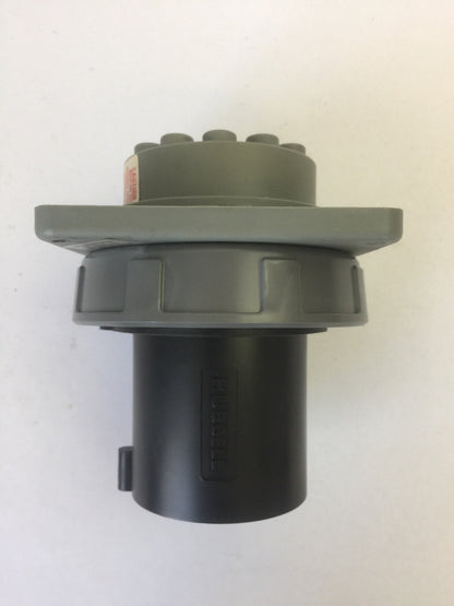 HUBBELL 460B5W PIN & SLEEVE WATERTIGHT INLET 60AMP 600VAC 3POLE 4 WIRE GROUNDING5