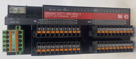 OMRON DST1-MD16SL-1 SAFETY I/O TERMINAL 24VDC0