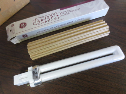 GE F13BX/SPX27 13-WATT BIAXIAL FLUORESCENT LAMP - NEW SURPLUS - LOT of 92