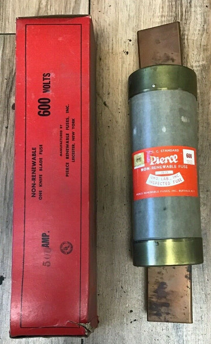 PIERCE JQ-75  NON-RENEWABLE FUSE 500A 600V 0
