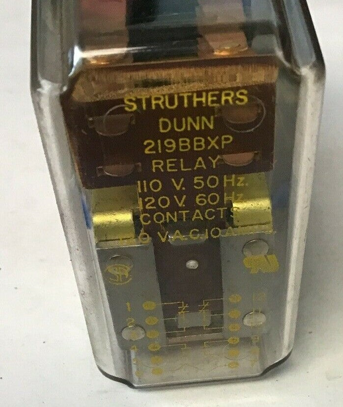STRUTHERS DUNN 219BBX-P RELAY 120VAC 10A 50/60HZ0