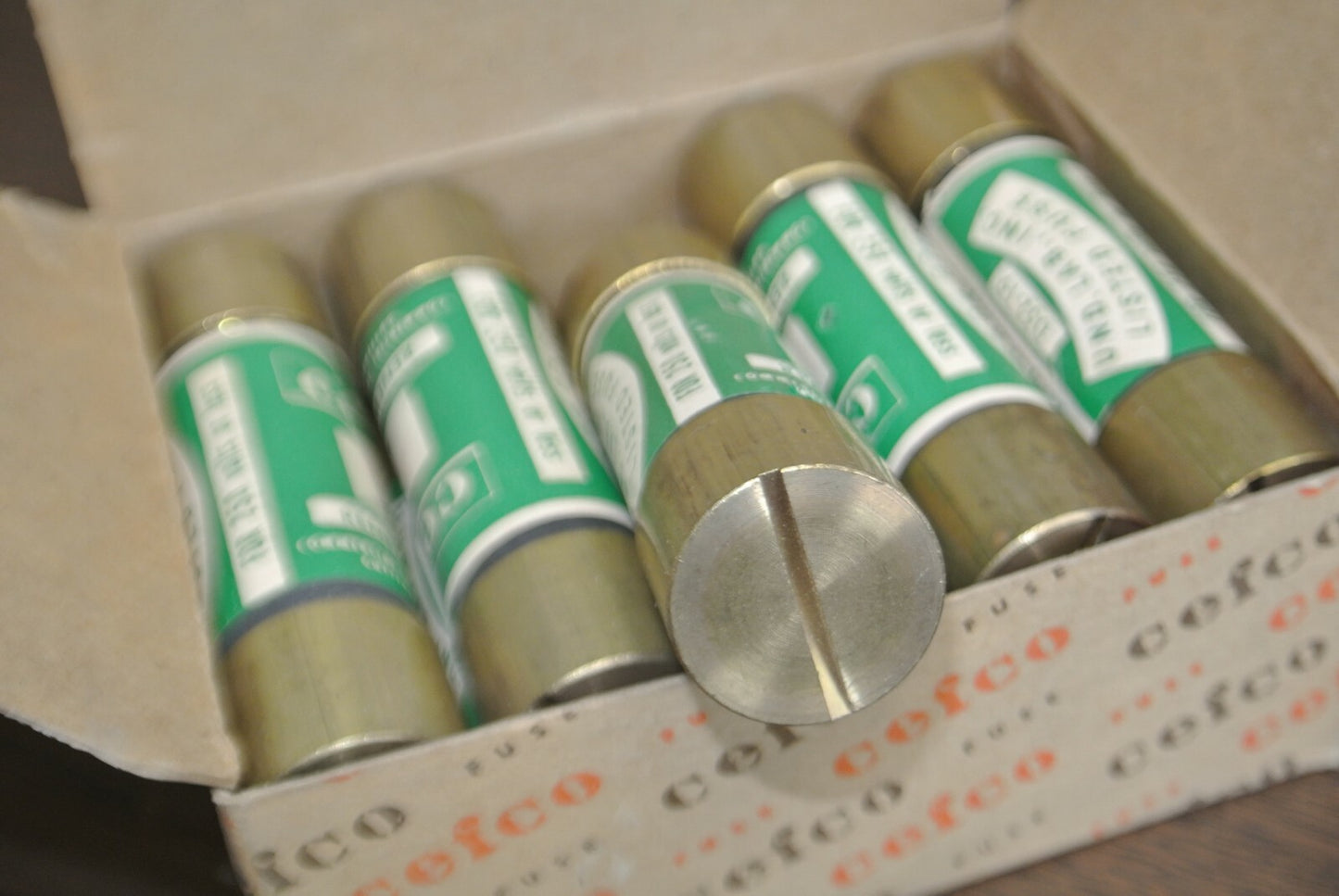 BOX of 10 CEFCO REN35 CLASS H TIME-LAG RENEWABLE FUSE / 35A / 250V / NEW SURPLUS5