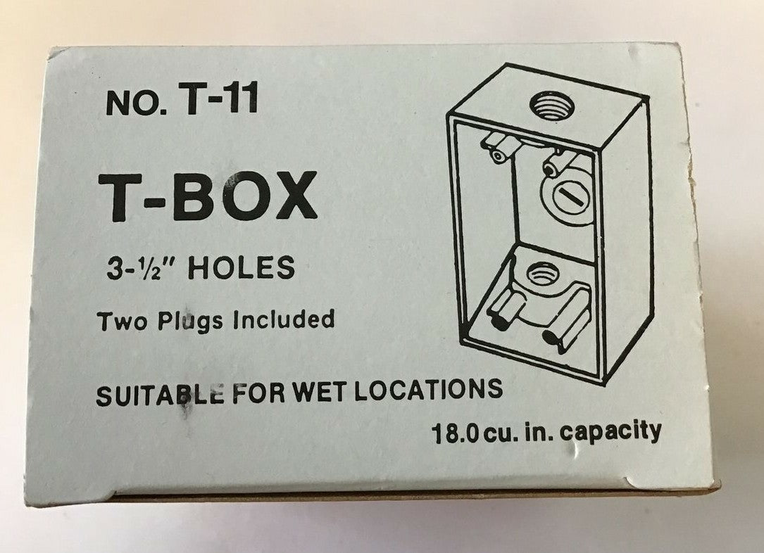 AMERICAN ELECTRIC T-11 PERFECT LINE T-BOX W/ COVER ***LOTOF2***1