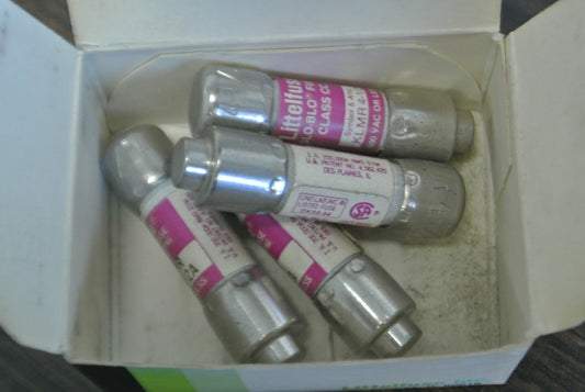 LOT of 4 / LITTELFUSE KLMR-4-1/2 CLASS CC FUSE / 4-1/2A / 600V /0