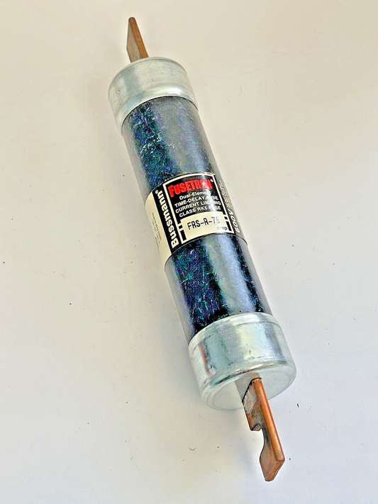 BUSSMANN - FRS-R-75 -DUAL ELEMENT, TIME-DELAY FUSE, CURRENT LIMITING, 75A/600VAC0