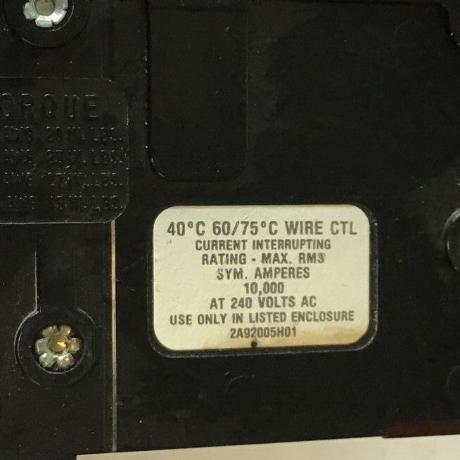 CHALLENGER TYPE C325 CIRCUIT BREAKER 240VAC HACR5