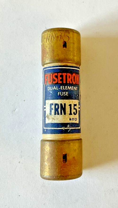 BUSSMANN FRN 15 FUSE FUSETRON 250VAC 15A ***LOT OF 6***1