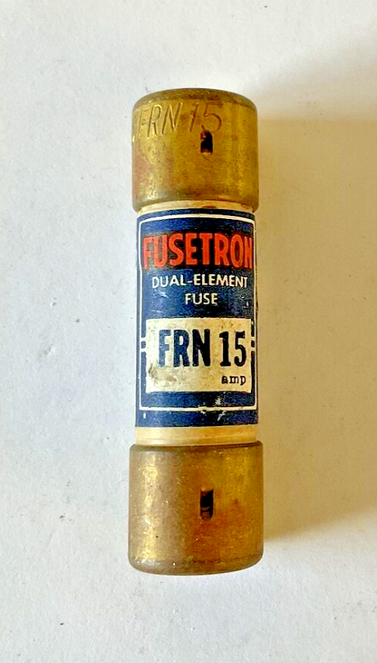 BUSSMANN FRN 15 FUSE FUSETRON 250VAC 15A ***LOT OF 6***1
