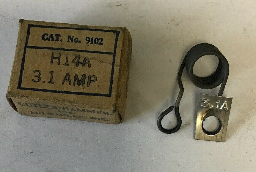 CUTLER HAMMER 9102 H14A 3.1AMP HEATER****LOTOF4****1