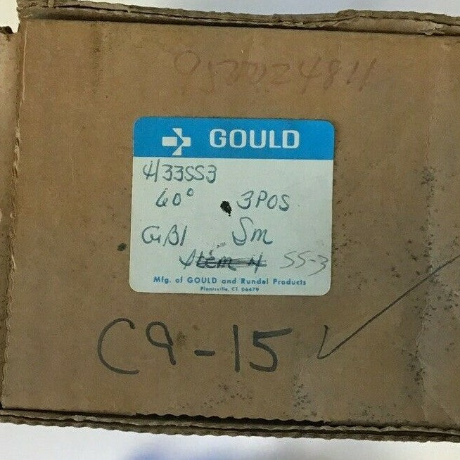 GOULD C9-24 KSS3 CLUTCH CONTROL SWITCH 60DEGREE 3POS1
