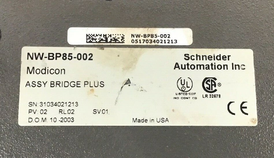 MODICON BRIDGE PLUS NW-BP85-002 MODBUS PLUS8