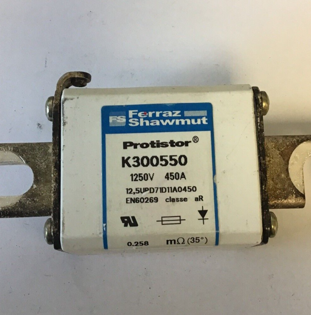 FERRAZ SHAWMUT K300550 PROTISTOR 1250V 450A1