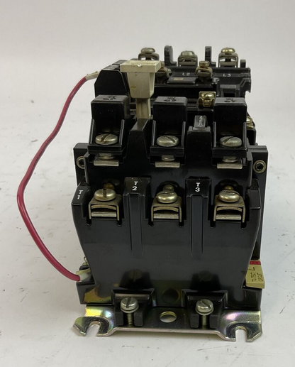 ALLEN BRADLEY 509-BOD SER B 600VAC 27A 10HP COIL 115-120V W47 HEATERS 509-B0D1