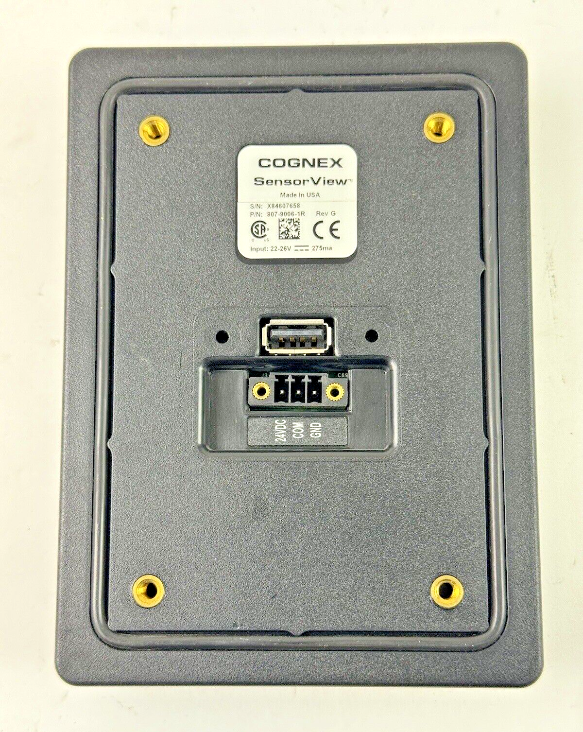 COGNEX - 807-9006-1R REV G - SENSORVIEW DISPLAY TERMINAL INTERFACE6