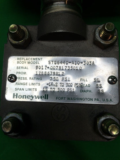 HONEYWELL STG644D-A10-303A TRANSMITTER ST3000 SMART TRANSMITTER STG6442
