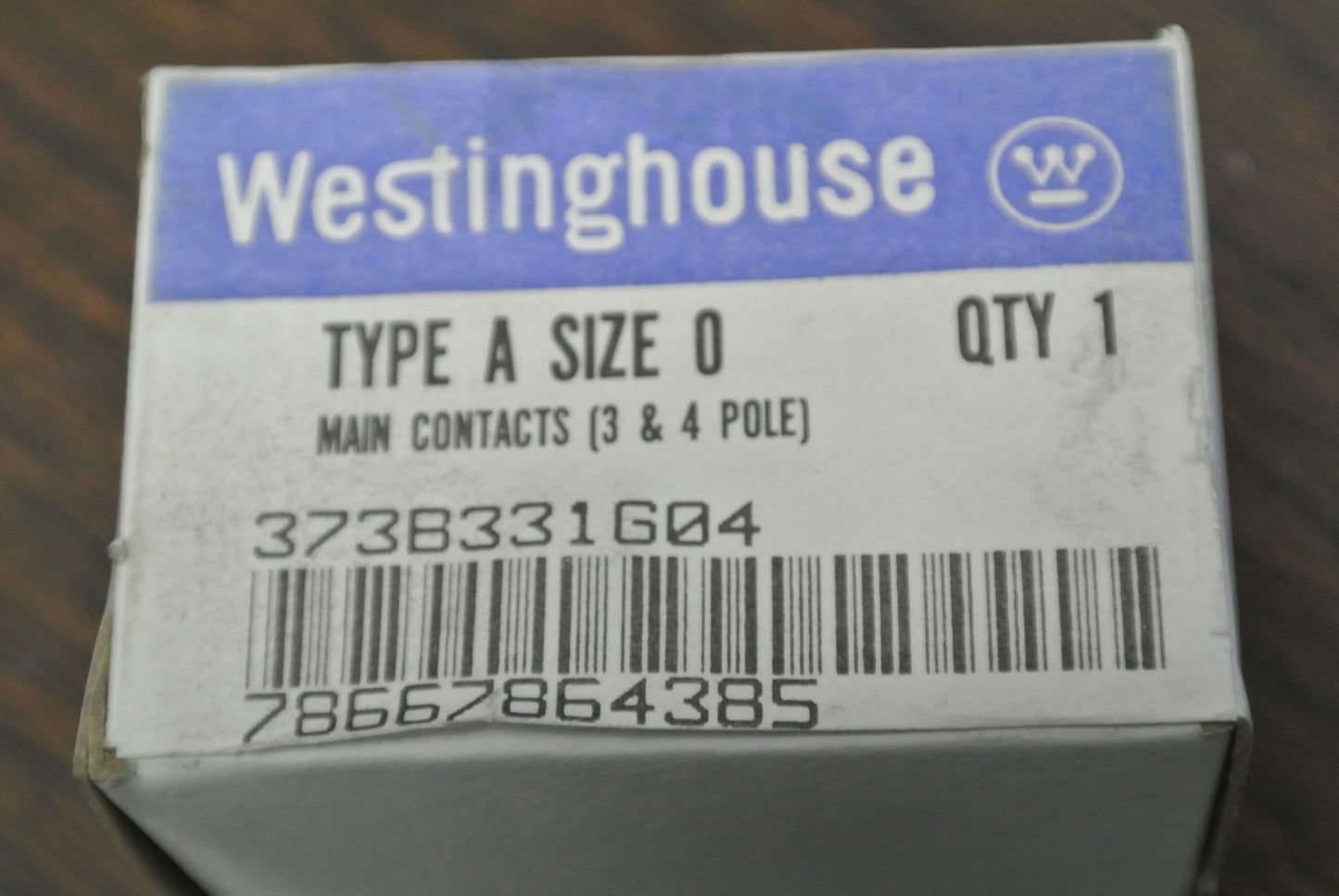 WESTINGHOUSE 373B331G04 / MAIN CONTACTS / 3 & 4 POLE / TYPE A SIZE 0 NEW SURPLUS1