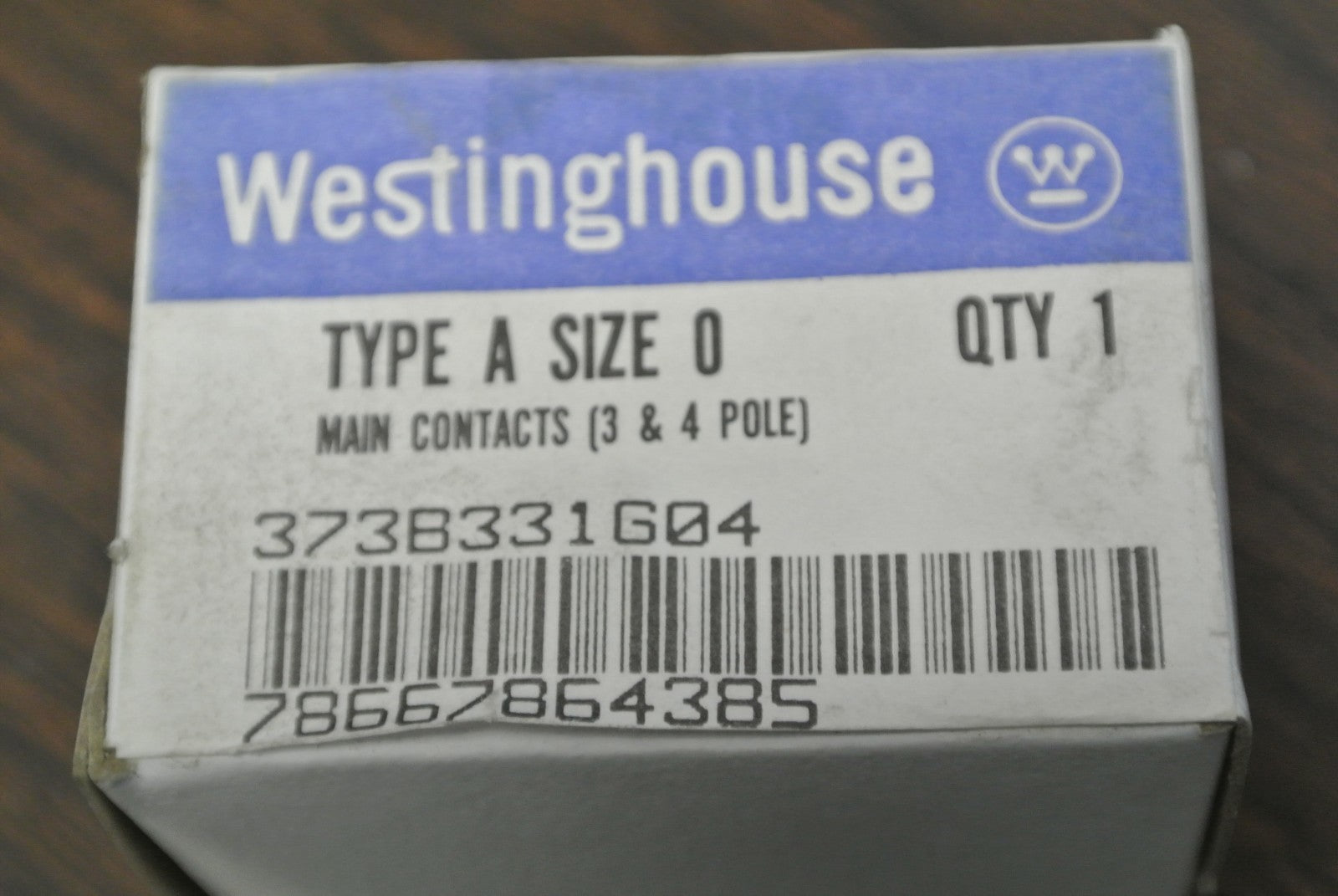 WESTINGHOUSE 373B331G04 / MAIN CONTACTS / 3 & 4 POLE / TYPE A SIZE 0 NEW SURPLUS1
