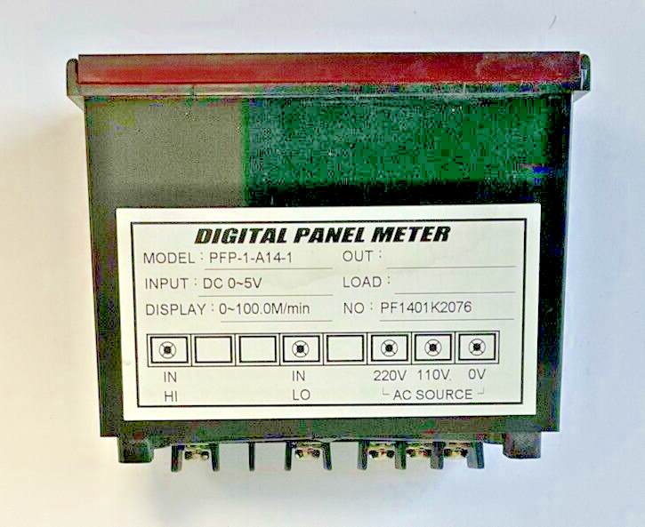 POUNDFUL-L PFP-1-A14-1 DIGITAL PANEL METER 220V/110V 0-100.0M/MIN3