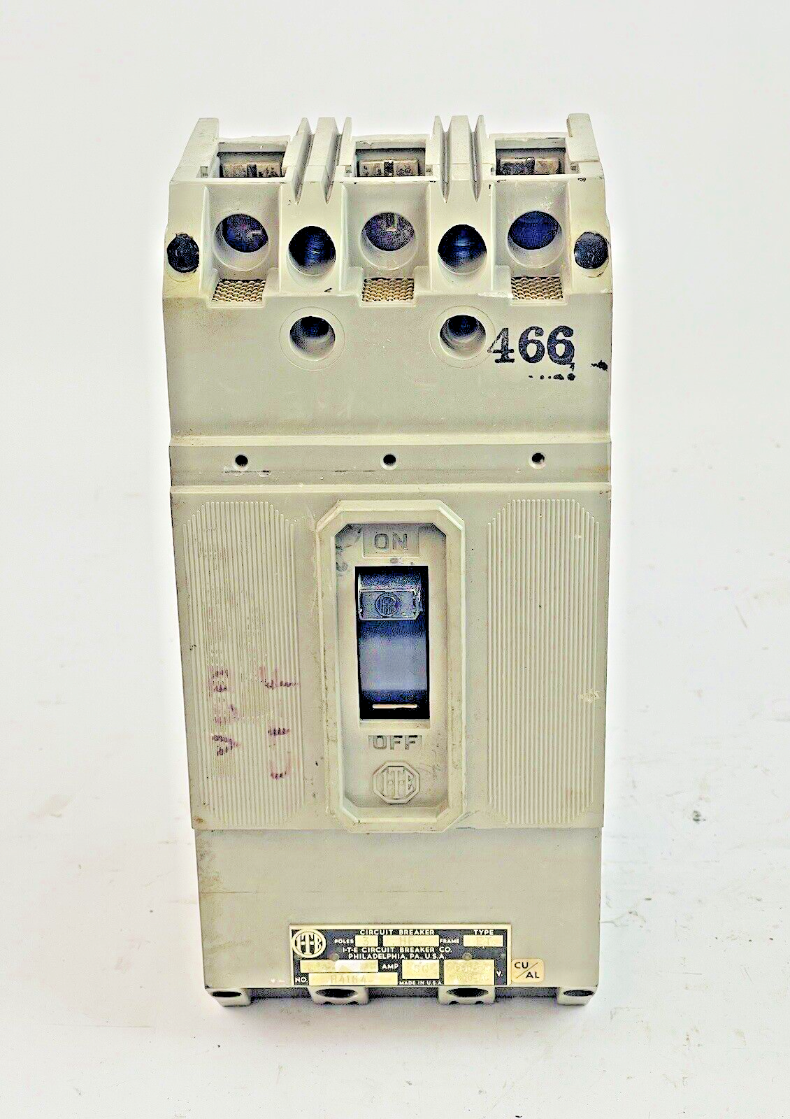 ITE / SIEMENS - HF3-B070 - CIRCUIT BREAKER - 70 AMP, 250 DC, 600 VAC, 3 POLE1