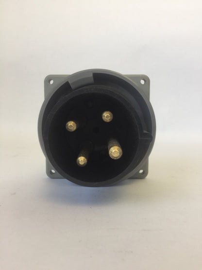 HUBBELL 460B5W PIN & SLEEVE WATERTIGHT INLET 60AMP 600VAC 3POLE 4 WIRE GROUNDING3