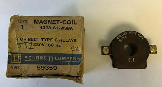 SQUARE D 4323-S1-W38A COIL 240V 60HZ 0