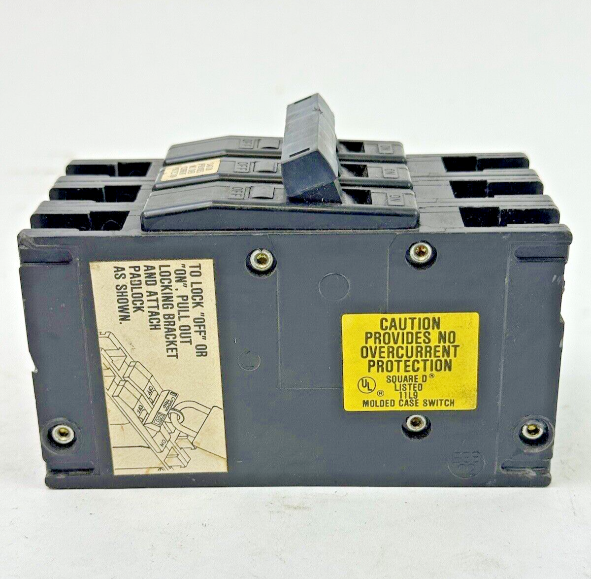 SQUARE D - QOU30001 - CIRCUIT BREAKER - 3 POLE/125 A/240 VAC/TYPE QOU **READ DES5