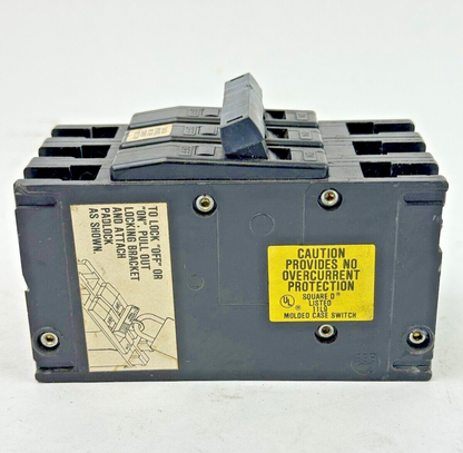 SQUARE D - QOU30001 - CIRCUIT BREAKER - 3 POLE/125 A/240 VAC/TYPE QOU **READ DES5