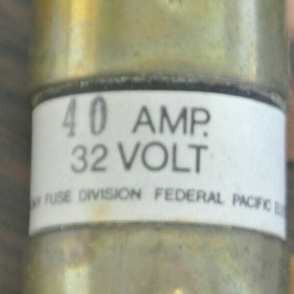 ECONOMY / FPE OBH-40 BOLT-ON FUSE / 40A / 32VDC / NEW SURPLUS2