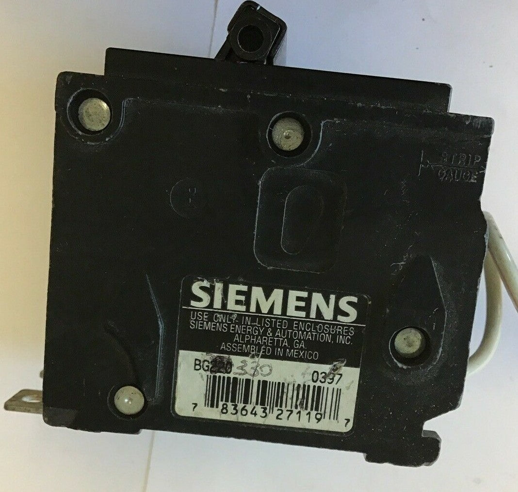 SIEMENS BG330 CIRCUIT BREAKER 2POLE TYPE BL 120/240VAC 2