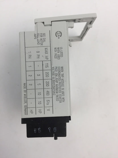 EATON MOELLER ZM-16-PKZ2 MOTOR PROTECTION TRIP BLOCK 10-16A 130-220A4