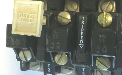 ALLEN BRADLEY 509-BOD STARTER SIZE 1 SER.B W/CB236 COIL W30 HEATER2