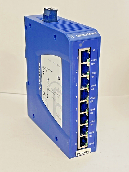 HIRSCHMANN - SPIDER II 8TX EEC - RAIL SWITCH - 8 PORT, 24VDC, 10/100 BASE TX + 22