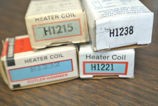 MIXED LOT of 4 / CUTLER-HAMMER THERMAL OVERLOAD HEATER ELEMENTS / LIST BELOW0
