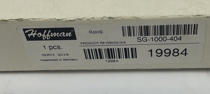 HOFFMAN SG-1000-404  EXHAUST KIT1