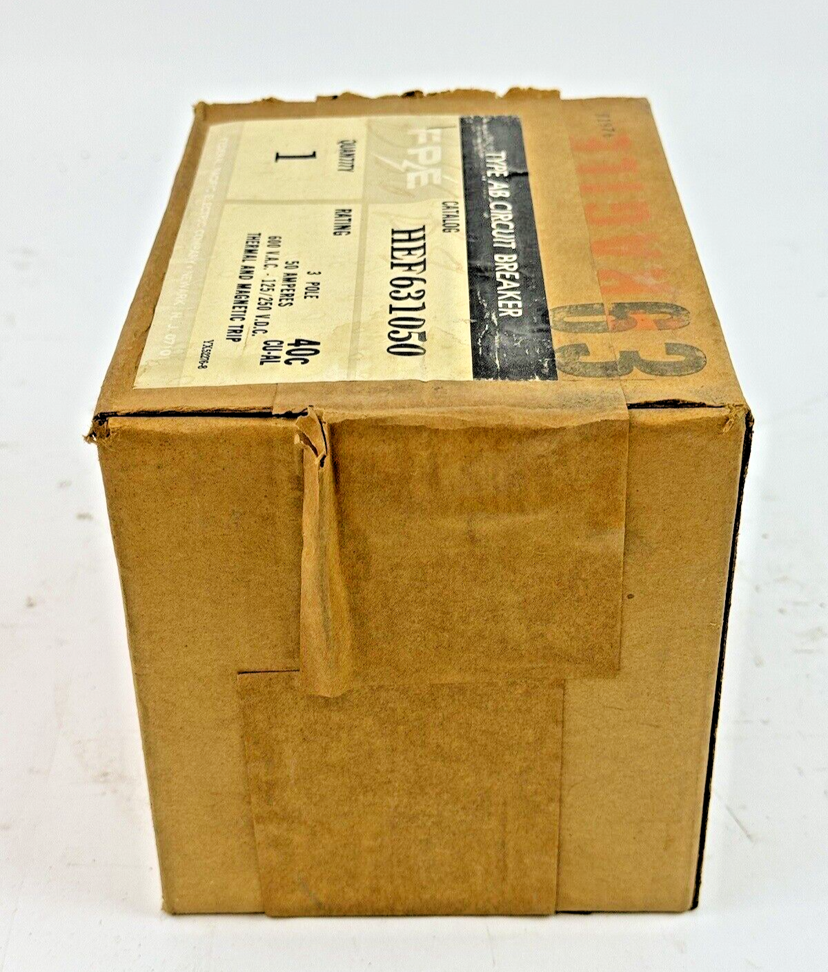FPE - HEF631050 - MOLDED AB CIRCUIT BREAKER - 50 A, 3 POLE, 600 VAC - NEW SEALED3
