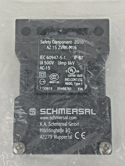 SCHMERSAL - AZ 15 ZVRK-M16 - SAFETY INTERLOCK SWITCH - AC-15, 500V1