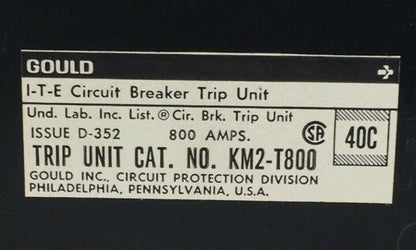 ITE GOULD KM2-T800 CIRCUIT BREAKER TRIP UNIT 800AMP 1