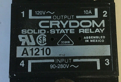 CRYDOM A1210 SOLID-STATE RELAY 90-280VAC 2