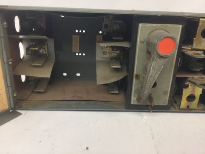 SYLVANIA QSFT653R FUSIBLE TWIN PANELBOARD SWITCH 600VAC 60A 3 POLE7