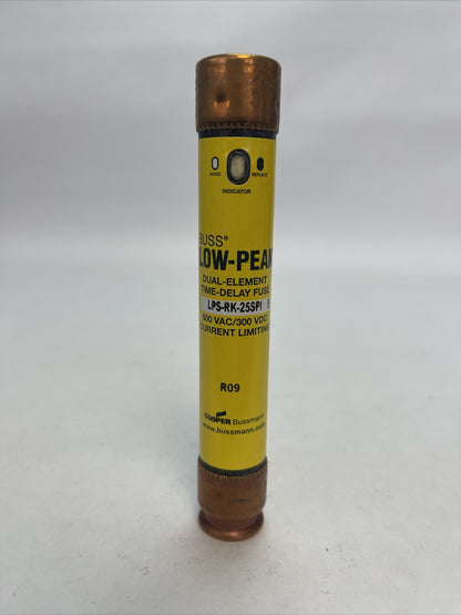 BUSSMANN LPS-RK-25SPI LOW-PEAK CLASS RK1 FUSE 25AMP 600VAC 300VDC (LOT OF 10)2