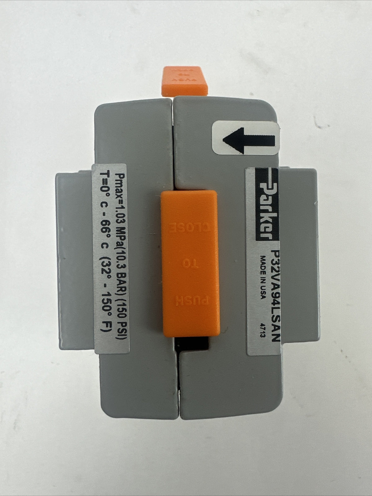 PARKER P32VA94LSAN COMPACT SHUT-OFF VALVE 1/22